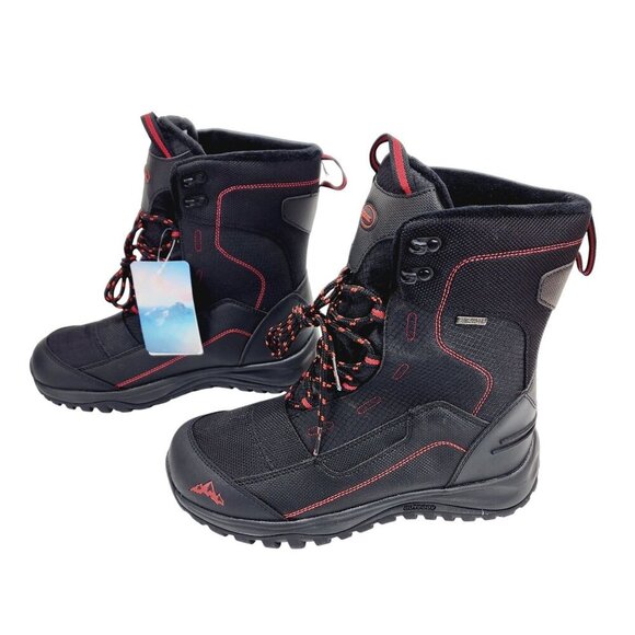 Rockmark Winter Snow Boots Men's Sz 7 Black Outdoor Warm Mid Calf Waterproof New - Picture 1 of 16